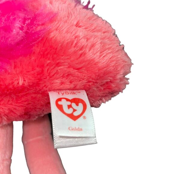 Ty Beanie Boos Plush Flamingo Gilda Bird Stuffed Animal Nursery Shower Decor 10" - Picture 8 of 11